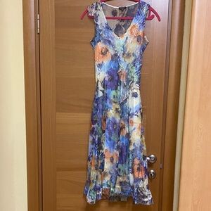 Komarov Multicolor Floral Midi Dress